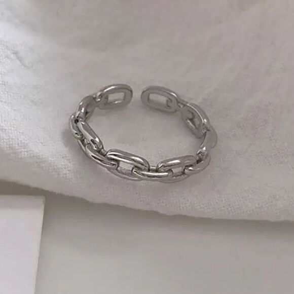 The Dainty Chain link Ring - Picture 1 of 6